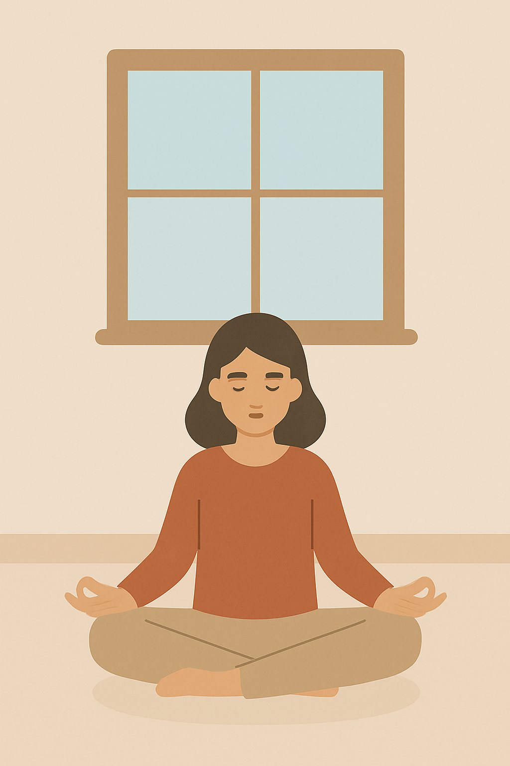 Person practicing relaxation techniques in a peaceful setting with soft lighting and comfortable surroundings